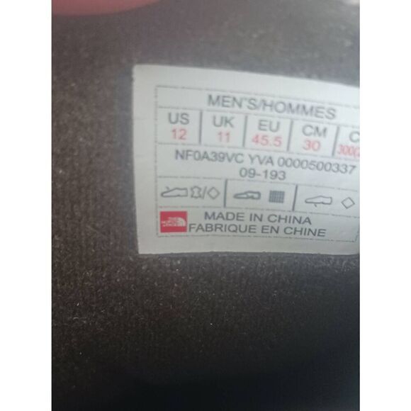 Men's The North face chikat III  pull on size 12 midpack brown Bombay orange - Picture 4 of 6